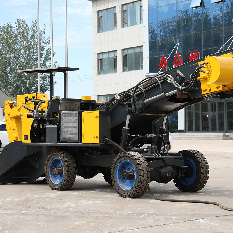 Explosion-proof wheeled slag raking machine for coal mines