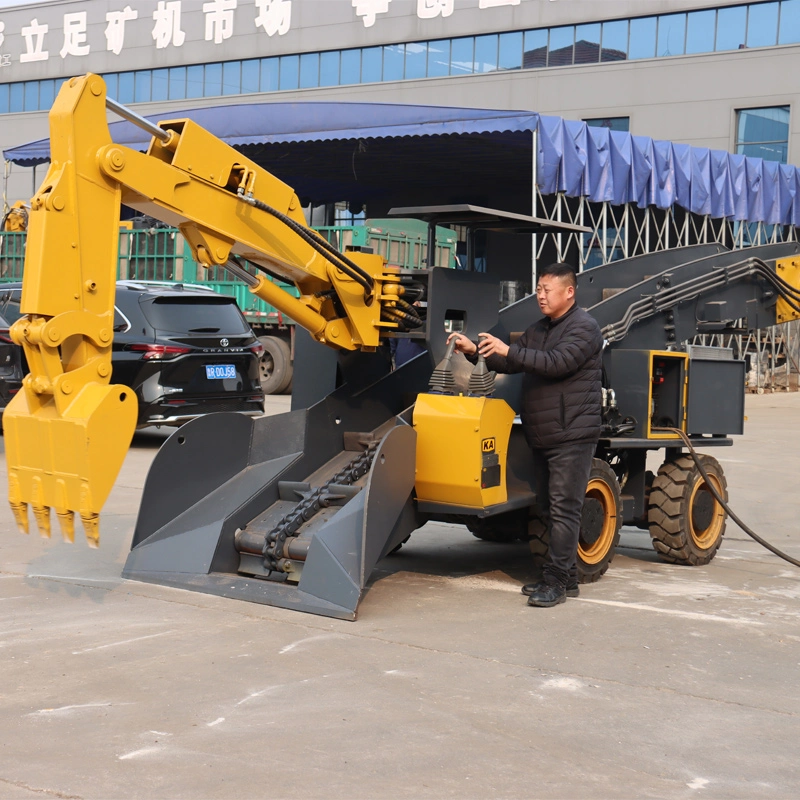 High-quality wheeled slag raking machine for tunnels