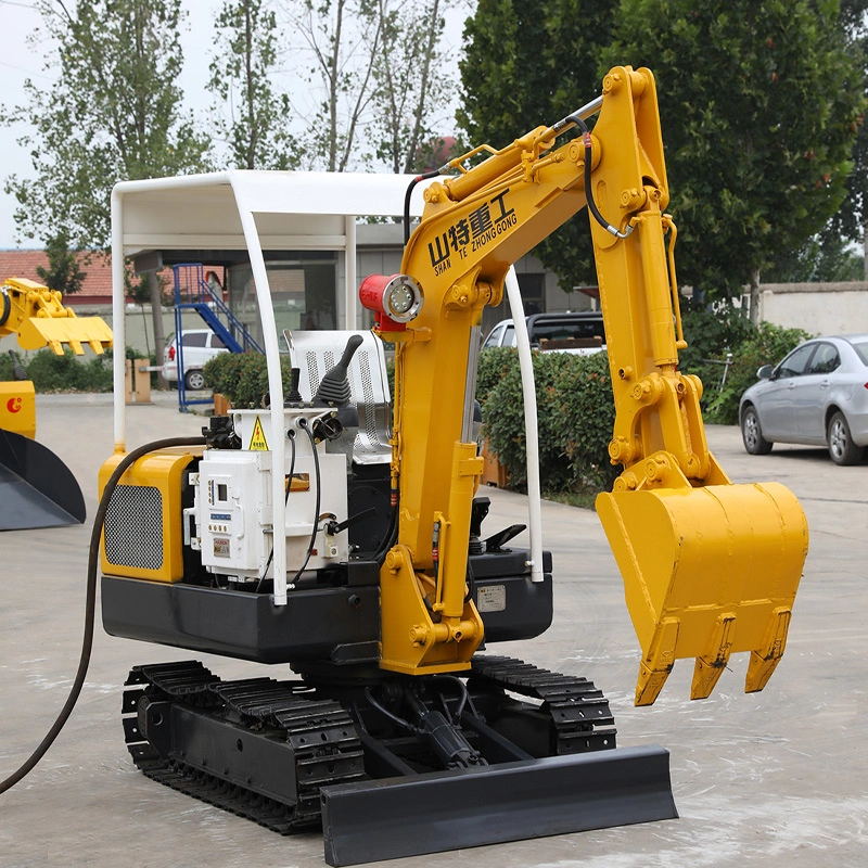 Small electric excavator